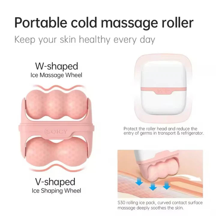 Double Head Ice Roller Skin Lifting Cold Therapy Massager