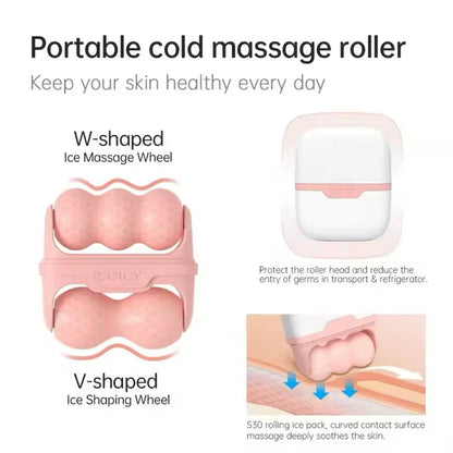 Double Head Ice Roller Skin Lifting Cold Therapy Massager
