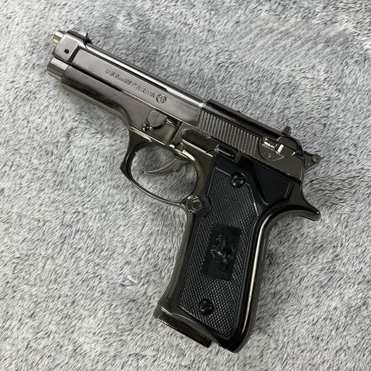 Breeta 9mm Tactical Metal Lighter – Matt Black Refillable, High Flame, Windproof