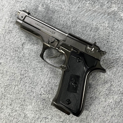 Breeta 9mm Tactical Metal Lighter – Matt Black Refillable, High Flame, Windproof