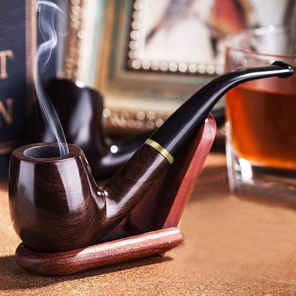 🔥 Vintage Classic Premium Tobacco Pipe – Durable & Elegant